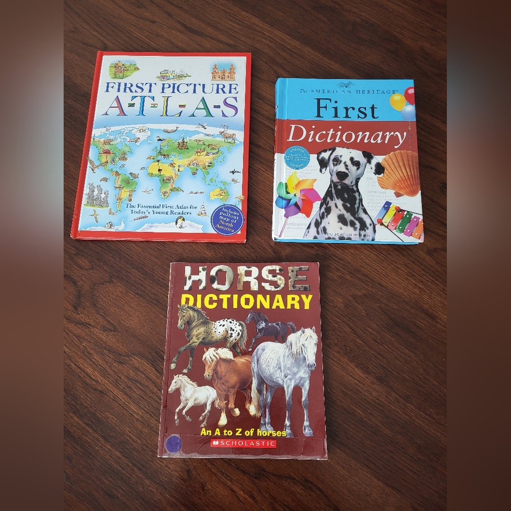 Educational Children's Books - 1st Picture Atlas 1st Dictionary Horse Dictionary